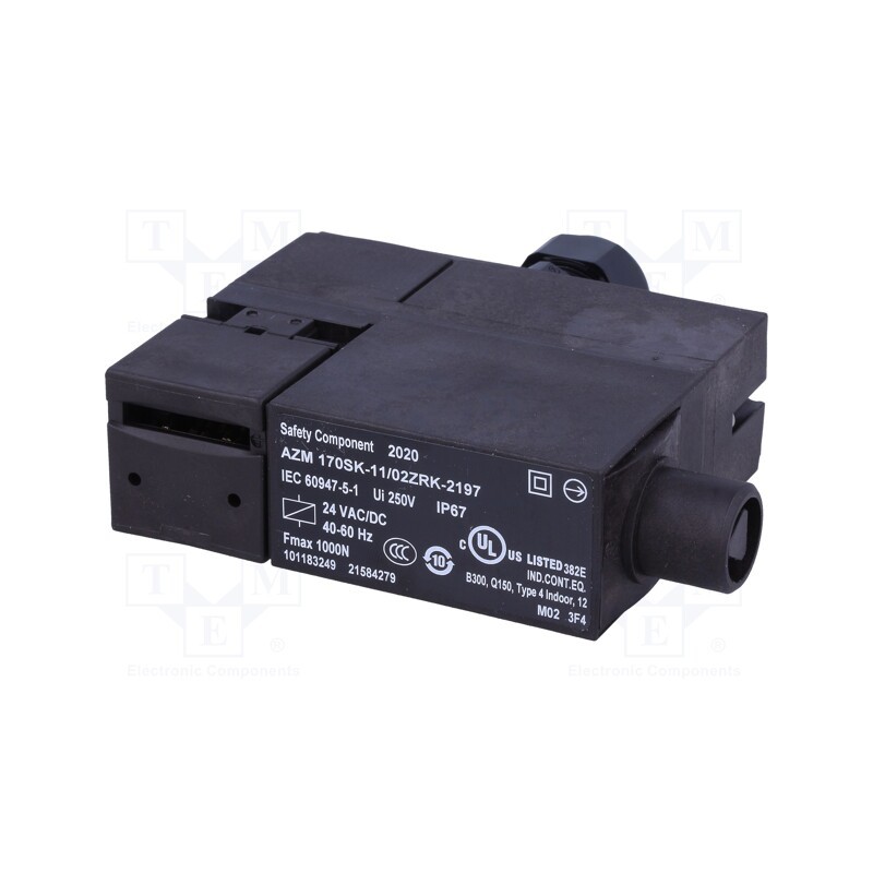 1 pcs x SCHMERSAL - AZM 170SK-11/02ZRK-2197 24VAC/DC - Safety switch: bolting, AZM 170, NC x3 + NO, IP67, plastic, black
