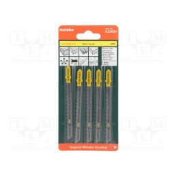 1 set x METABO - 623634000 - Hacksaw blade, wood,chipboard, 74mm, CLEAN WOOD, 5pcs.