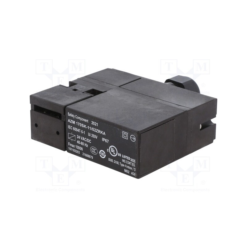 1 pcs x SCHMERSAL - AZM 170SK-11/02ZRKA 24VAC/DC - Safety switch: bolting, AZM 170, NC x3 + NO, IP67, plastic, black