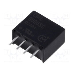 1 pcs x Murata Power Solutions - CME0505SC - Converter: DC/DC, 0.75W, Uin: 4.5÷5.5V, Uout: 5VDC, Iout: 150mA, SIP