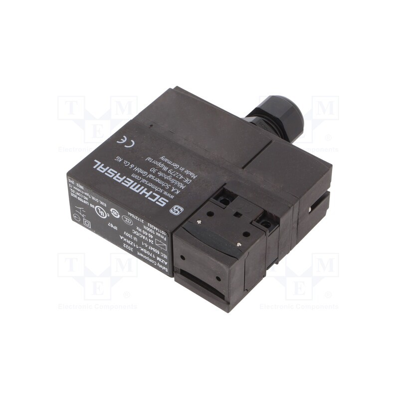 1 pcs x SCHMERSAL - AZM 170SK-11ZRKA 24VAC/DC - Safety switch: bolting, AZM 170, NC + NO, IP67, plastic, black