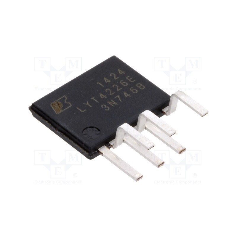 1 pcs x POWER INTEGRATIONS - LYT4226E - IC: PMIC, AC/DC switcher,LED driver, 160÷308V, Ubr: 725V, eSIP-7C