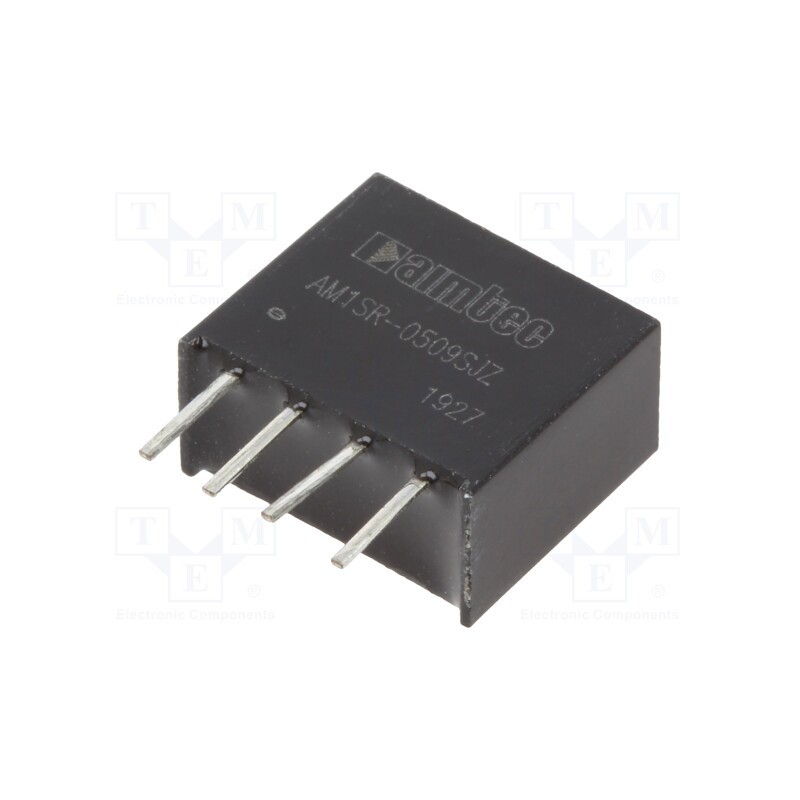 1 pcs x AIMTEC - AM1SR-0509SJZ - Converter: DC/DC, 750mW, Uin: 4.75÷5.25V, Uout: 9VDC, Iout: 83mA