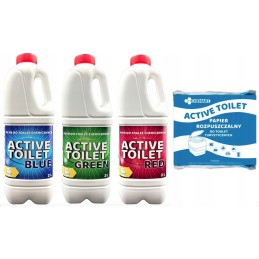 Liquid concentrate for tourist toilets, 6 liters of paper