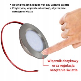 LED lamp 12v 24v ceiling spot touch furniture outlet for camper 3w