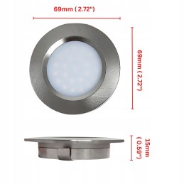 LED lamp 12v 24v ceiling spot touch furniture outlet for camper 3w