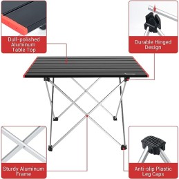 Folding camping table 40 5x68x40 5cm