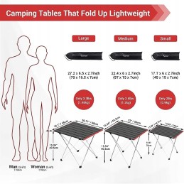 Folding camping table 40 5x68x40 5cm