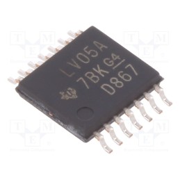 3 pcs x TEXAS INSTRUMENTS - SN74LV05APW - IC: digital, NOT, Ch: 6, SMD, TSSOP14, 2÷5.5VDC, 74LV