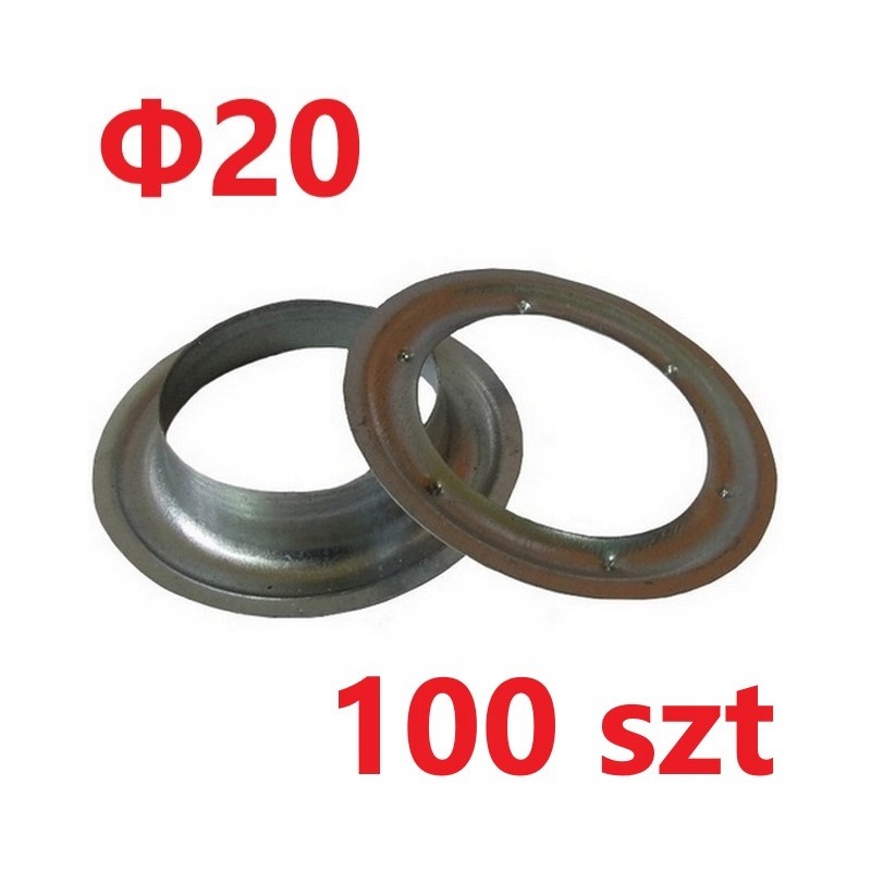 Mesh diameter 20, round, galvanized tarpaulins, 100 pcs