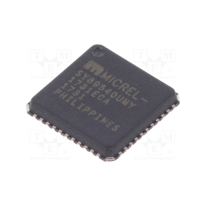 1 pcs x MICROCHIP TECHNOLOGY - SY89540UMY - IC: digital, crosspoint switch, Ch: 4, SMD, QFN44, OUT: 4, 4GHz, 280mA
