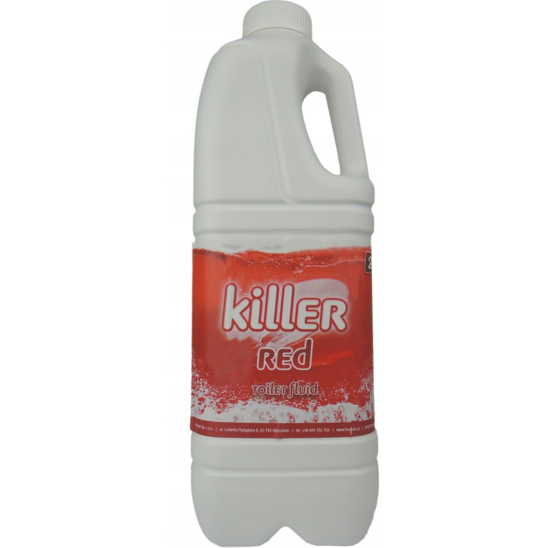 Fluid for tourist toilets, toilet red concentrate