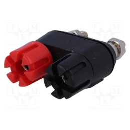 1 pcs x CLIFF - CL159705 - Socket, 4mm banana, 30A, Cutout: Ø12.7mm, nickel plated, double