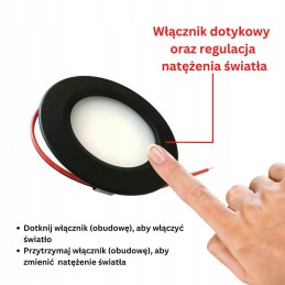 LED lamp 12v 24v ceiling spot touch furniture outlet for camper 3w