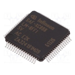 1 pcs x INFINEON TECHNOLOGIES - SAF-XC888LM-8FFI 5V AC - IC: microcontroller 8051, Interface: SPI x3,UART x3, 5VDC
