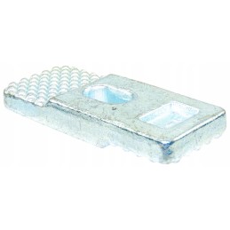 Steel trailer frame mounting bracket