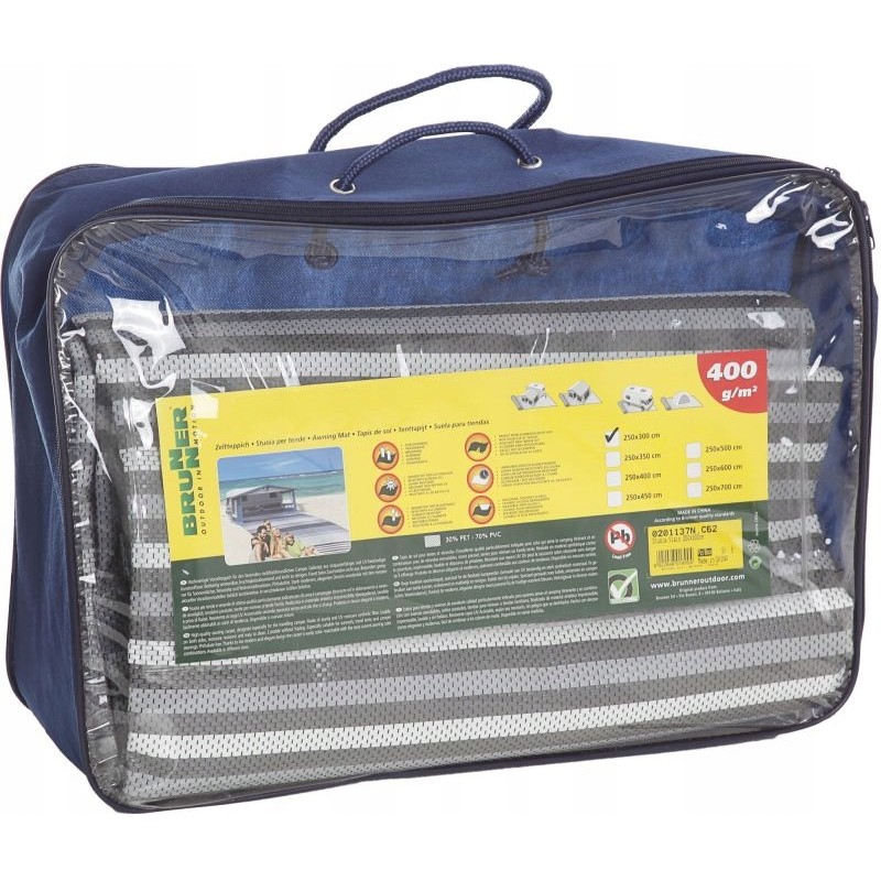 Brunner kinetic 600x250 camping carpet mat