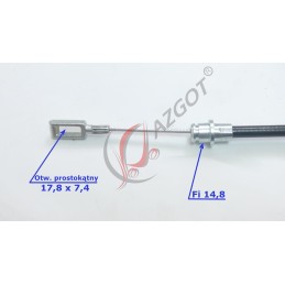 Long handbrake cable Balkancar DV1733