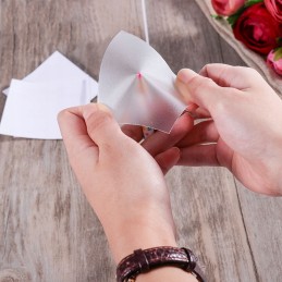 Transparent adhesive tape stickers