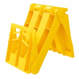 Folding wheel chock with approved wheel lock