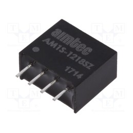 1 pcs x AIMTEC - AM1S-1218SZ - Converter: DC/DC, 1W, Uin: 10.8÷13.2V, Uout: 18VDC, Iout: 56mA, SIP4