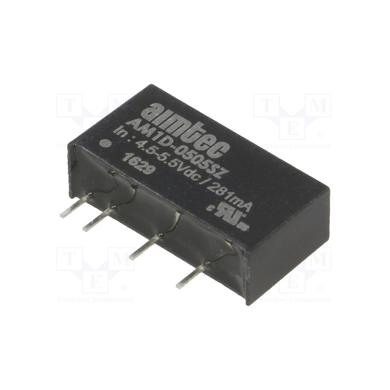 1 pcs x AIMTEC - AM1D-0505SZ - Converter: DC/DC, 1W, Uin: 4.5÷5.5V, Uout: 5VDC, Iout: 200mA, SIP7