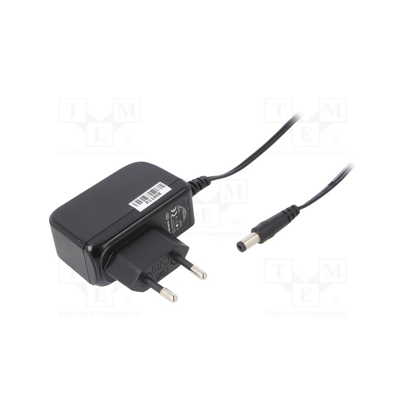1 pcs x CELLEVIA POWER - CLW-1309-W2E-ER - Power supply: switched-mode, plug, 9VDC, 1.4A, 13W, Plug: EU, 81.6%