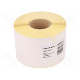 1 rol x QOLTEC - 51883 - Label, white, Character colour: black, QOLTEC-51887