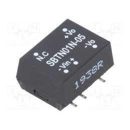 1 pcs x MEAN WELL - SBTN01N-05 - Converter: DC/DC, 1W, Uin: 21.6÷26.4V, Uout: 5VDC, Iout: 20÷200mA