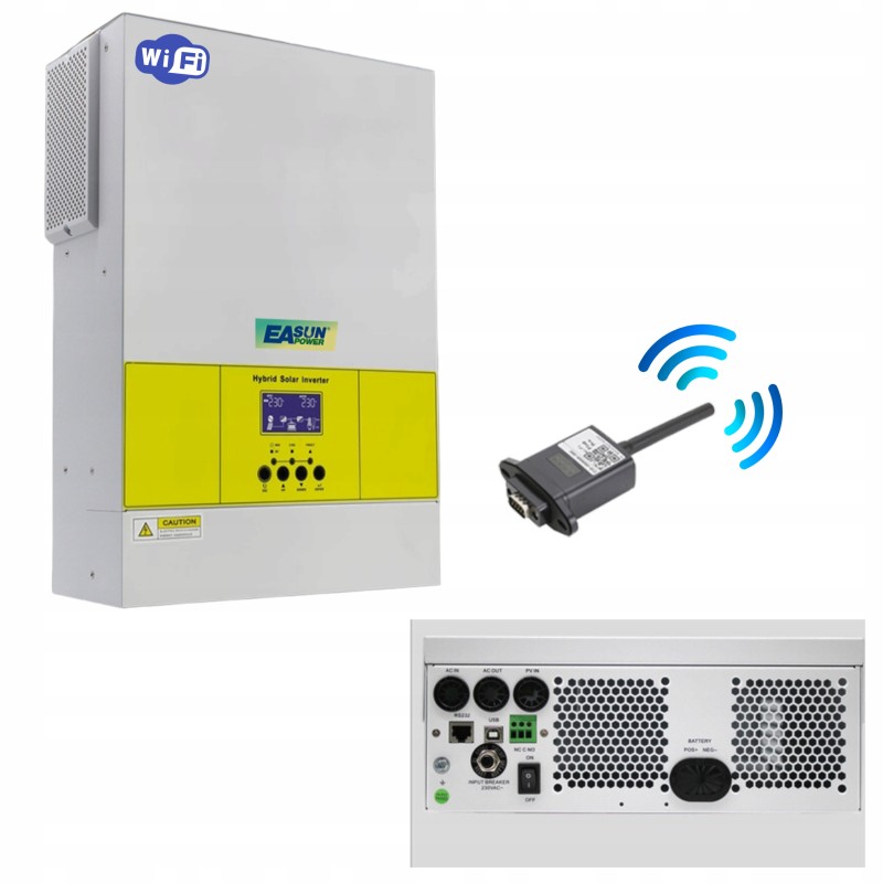 Easun 5 6 kw solar inverter MPPT 100a wifi off grid hybrid inverter