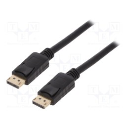 1 pcs x LOGILINK - CV0074 - Cable, DisplayPort 1.2, DisplayPort plug,both sides, 5m, black