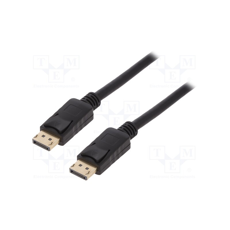 1 pcs x LOGILINK - CV0074 - Cable, DisplayPort 1.2, DisplayPort plug,both sides, 5m, black