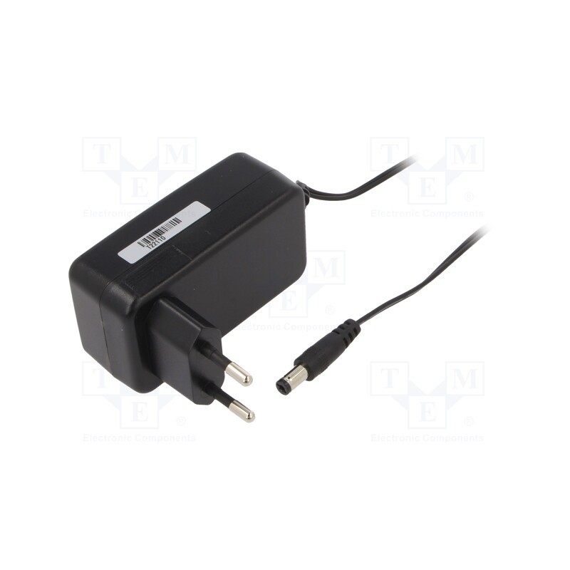 1 pcs x POS - POSC12200A-H - Power supply: switched-mode, plug, 12VDC, 2A, 24W, Plug: EU, 86.2%