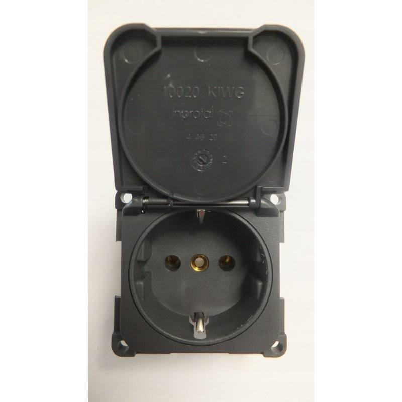 Schuko 250v graphite camper socket, fawo