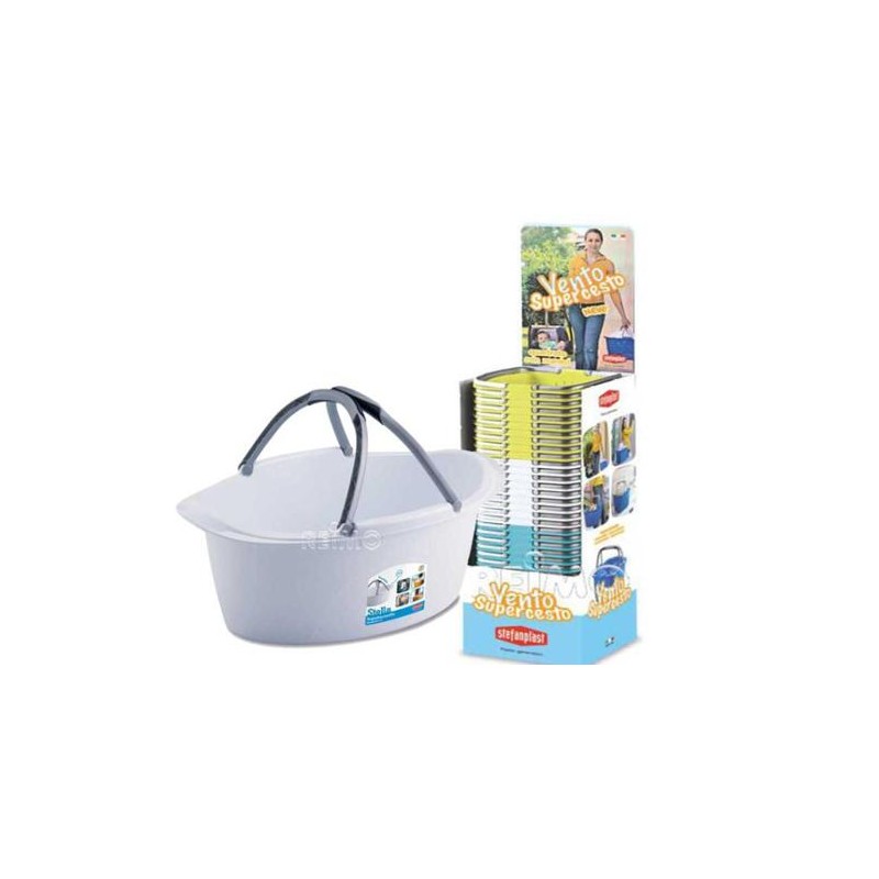 Bucket, laundry bowl, stefanplast, 25 l, mix color
