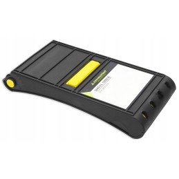 Wheel chock lock, foldable for a passenger bus