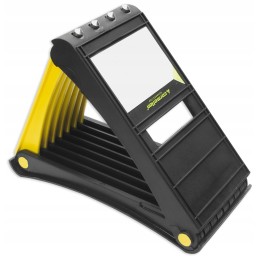 Wheel chock lock, foldable for a passenger bus