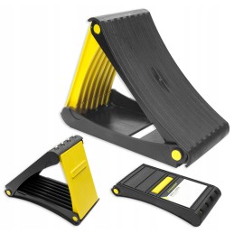 Wheel chock lock, foldable for a passenger bus