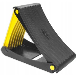 Wheel chock lock, foldable for a passenger bus