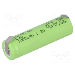 1 pcs x JJJ - AA180 BL - Re-battery: Ni-MH, AA, 1.2V, 1800mAh, soldering lugs, Ø14.2x50mm