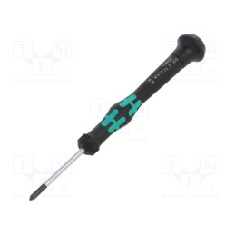 1 pcs x WERA - 5118026001 - Screwdriver, Phillips, precision, PH0, Kraftform Micro
