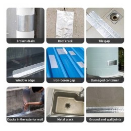Strong butyl repair adhesive tape that seals under water and is waterproof