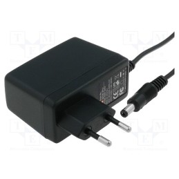 1 pcs x MEAN WELL - GS15E-11P1J - Power supply: switched-mode, plug, 7.5VDC, 1.6A, 12W, Plug: EU, 72%