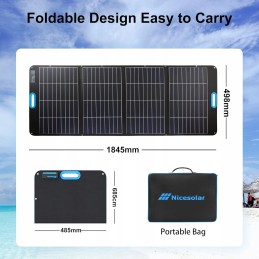 Nicesolar foldable solar panel 200w for z227 portable power station
