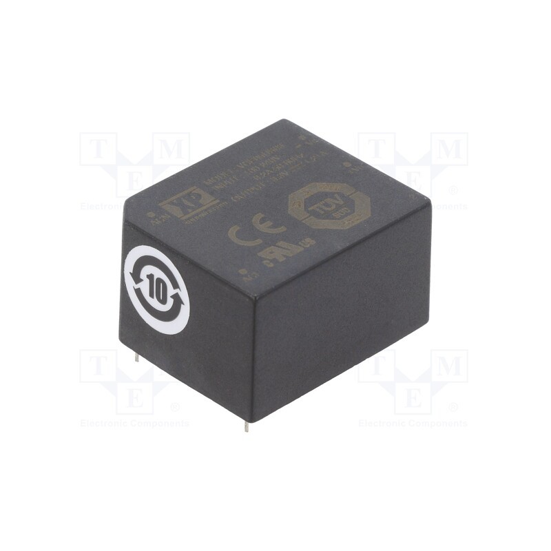 1 pcs x XP POWER - VCE05US03 - Converter: AC/DC, 5W, 85÷264VAC, 3.3VDC, Iout: 1210mA, OUT: 1, 78%