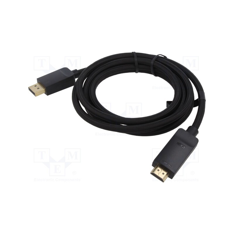 1 pcs x VENTION - HCCBH - Cable, DisplayPort 1.4, DisplayPort plug,both sides, PVC, Len: 2m