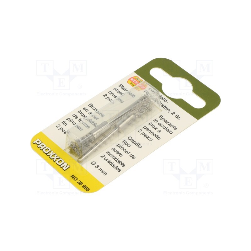 1 pcg x PROXXON - 28955 - Brush, 8mm, Ø: 2.35mm, 2pcs.