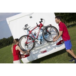 Camping bicycle rack for a fiamma camper