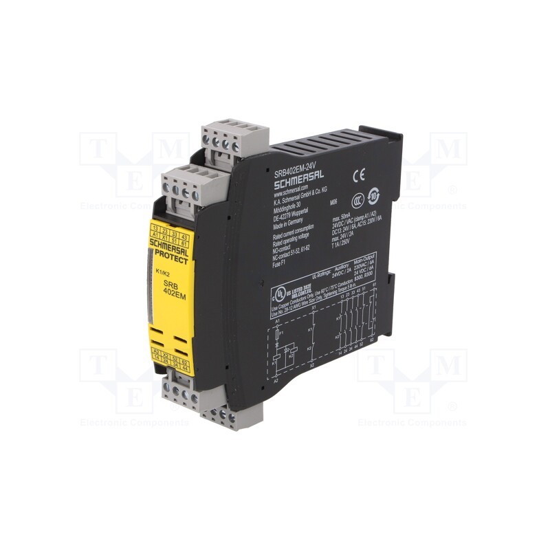 1 pcs x SCHMERSAL - SRB402EM - Module: extension, SRB402EM, 24VAC, 24VDC, for DIN rail mounting