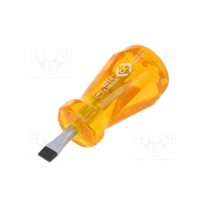 1 pcs x C.K - T4814 31 - Screwdriver, slot, SL 8, HD Classic Stubby, Blade length: 25mm